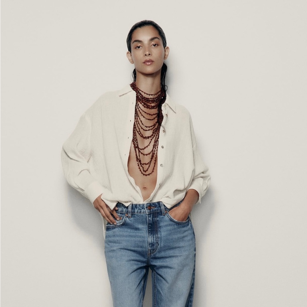 Oversized linen shirt